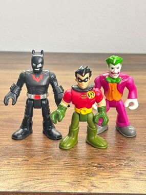 Imaginext DC Comics Action Figures Batman Beyond Robin Joker SET Cake Toppers
